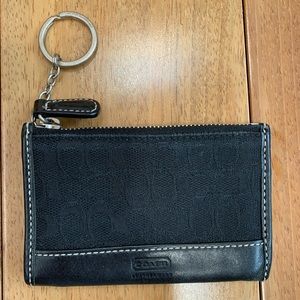 Coach Black Keychain Wallet